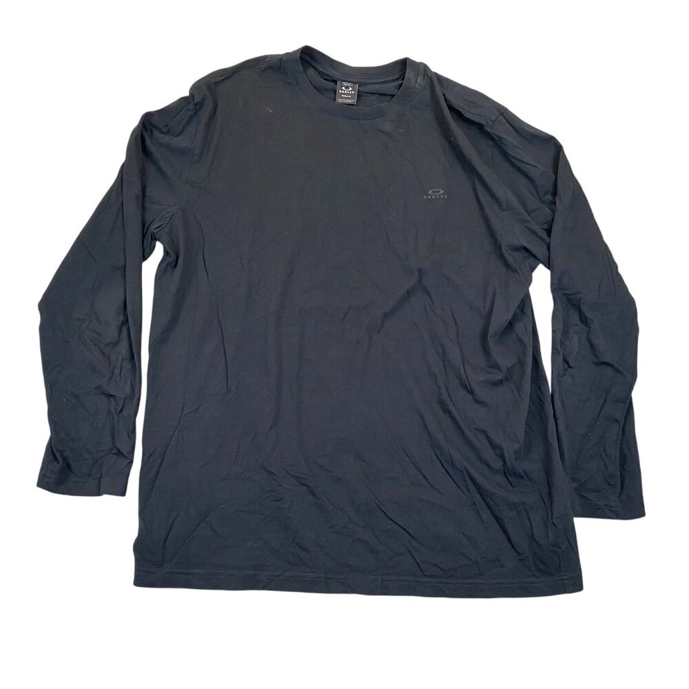 Oakley Mens t-Shirt XL Long Sleeve Crew Neck Pullover Casual Classic Tee Black